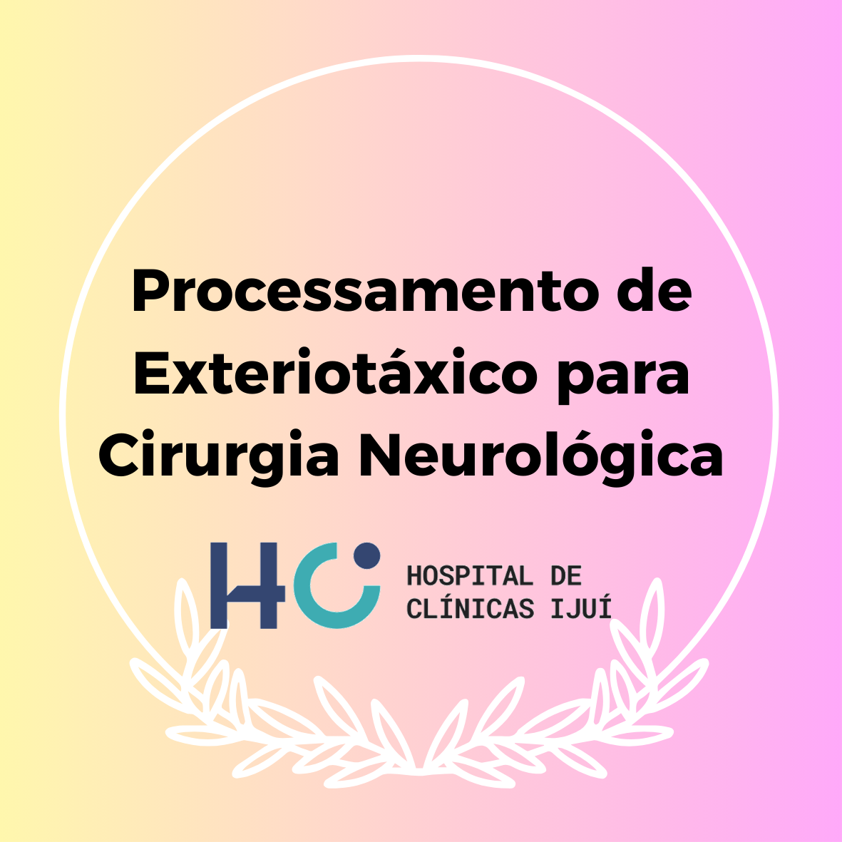 Processamento de Exteriotáxico para Cirurgia Neurológica - T. PRESENCIAL
