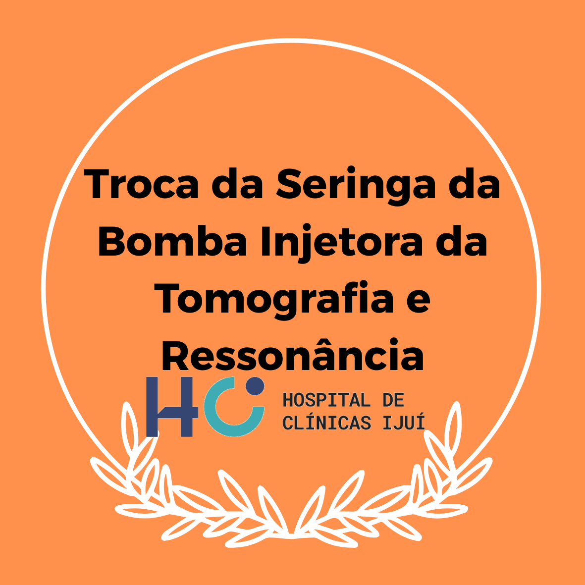 Troca da Seringa da Bomba Injetora da Tomografia e Ressonância - T. PRESENCIAL