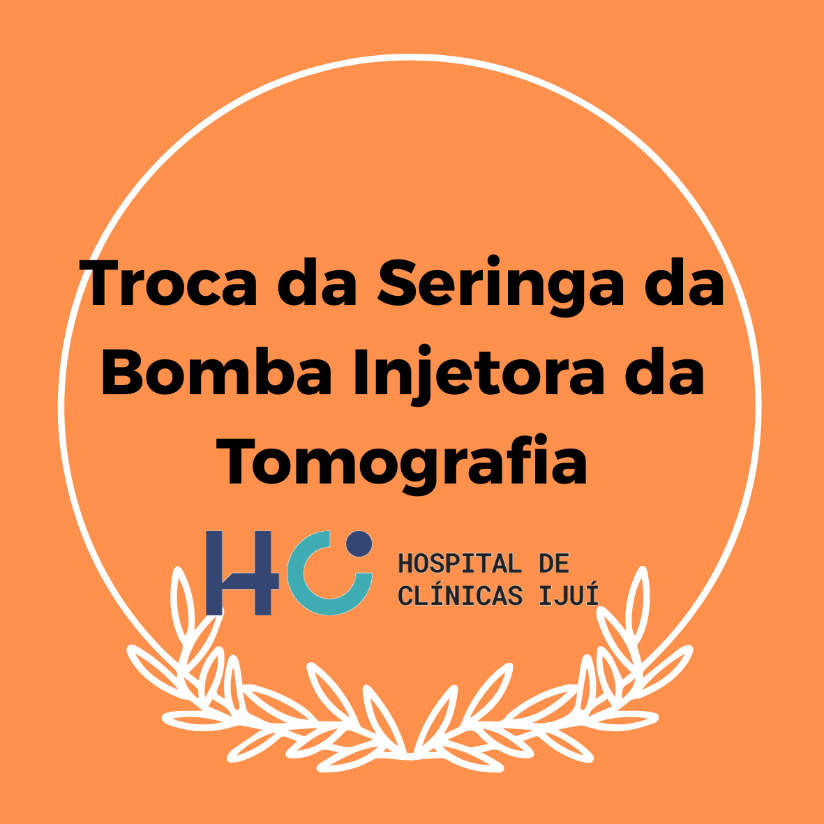 Troca da Seringa da Bomba Injetora da Tomografia e Ressonância - T. PRESENCIAL
