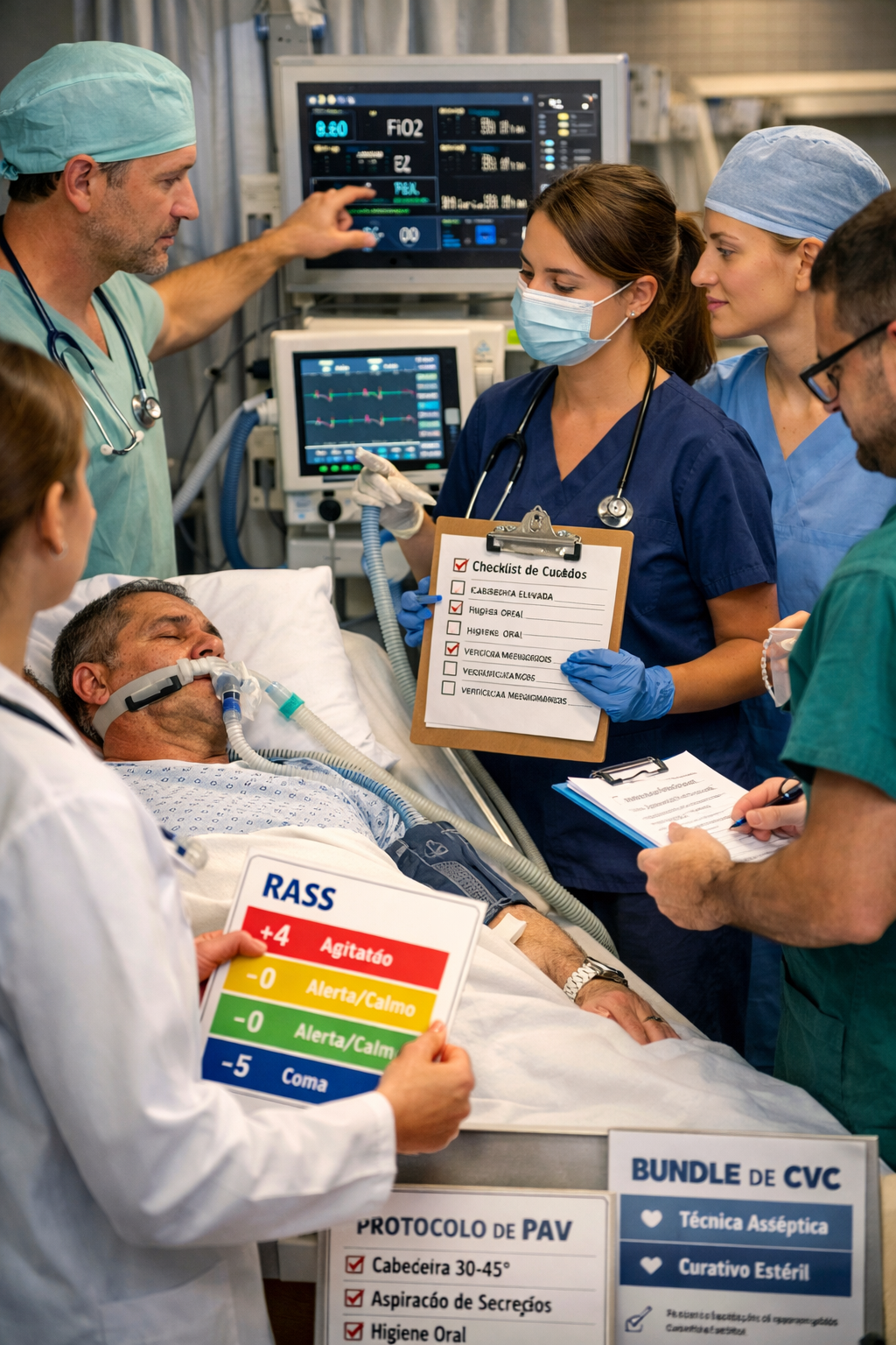 UTI - Educação Continuada - (ventilação, sedação, segurança, bundles)